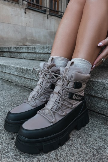 Beige Damen Schneestiefel Lee Cooper LCJ-24-47-3143 2