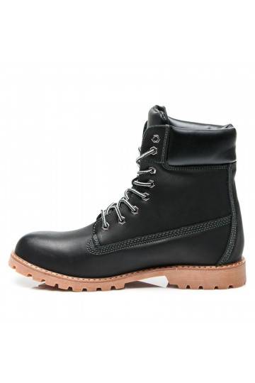Stylische schwarze Stiefel 0251B / S3-46P  - 1 2