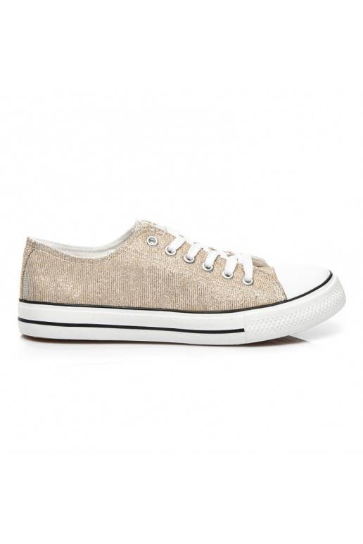 Glitzer-dekorierte Sneakers Princess Gold BL42GO