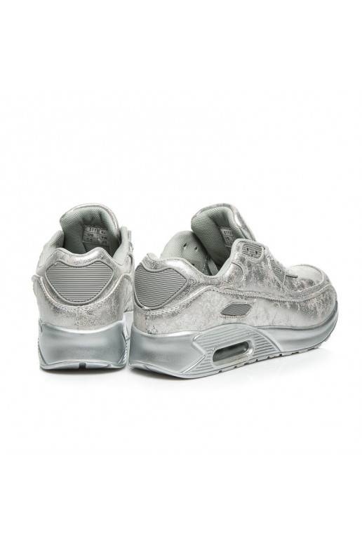 Sportliche massive silberne Schuhe 1-7S  - 8 Sportliche massive silberne Schuhe 1-7S  - 8