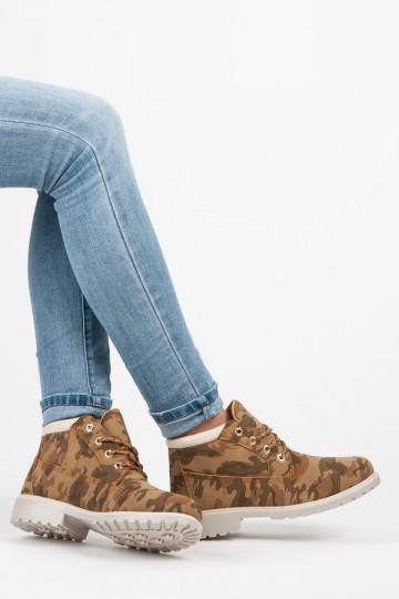 Camouflage-Öko-Lederstiefel, Modell „TIMBER“, von IDEAL W-3056C  - 7 2
