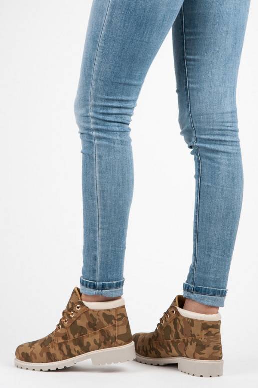 Camouflage-Öko-Lederstiefel, Modell „TIMBER“, von IDEAL W-3056C  - 3 Camouflage-Öko-Lederstiefel, Modell „TIMBER“, von IDEAL W-3056C  - 3