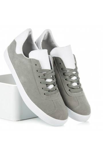 Freizeitschuhe für Herren in den Farben Grau und Weiß 85-158G  - 2 2
