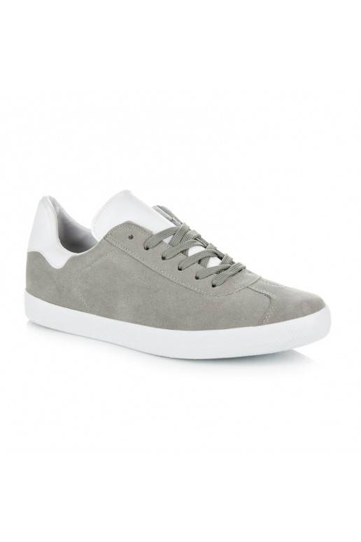 Herren graue und weiße Freizeitschuhe 85-158G