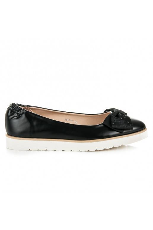 Schwarze VICES Ballerinas mit verzierten Bändern 1157-1B  - 2 Schwarze VICES Ballerinas mit verzierten Bändern 1157-1B  - 2