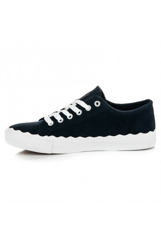 Dunkelblaue Schnür-Tennisschuhe AB-174DK.BL
