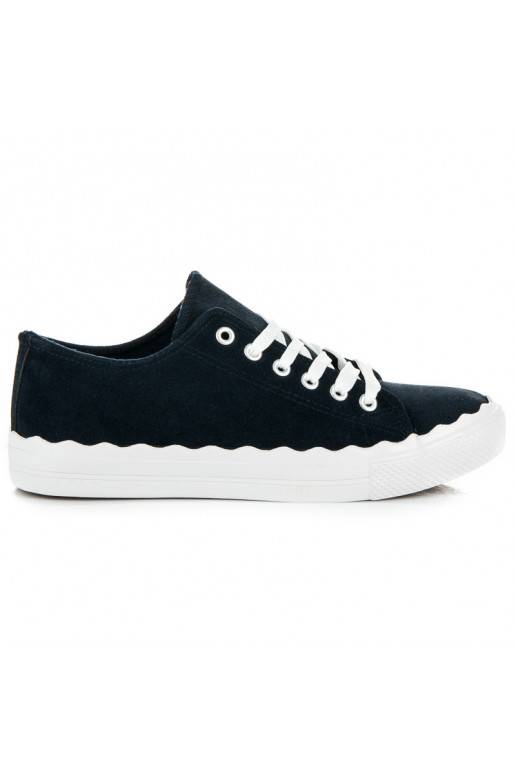 Dunkelblaue Schnür-Tennisschuhe AB-174DK.BL