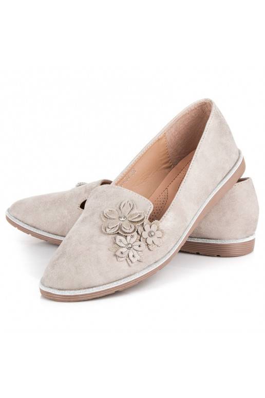 Beige Herren mit Blumenapplikationen 668-20BE  - 2 Beige Herren mit Blumenapplikationen 668-20BE  - 2