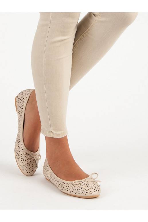 Beige Ballerinas Diamantique Sun Ornaments 9988-139BE  - 3