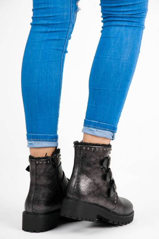 Stylische beheizte Betler-Schnallenstiefel JT39-2BR  - 3