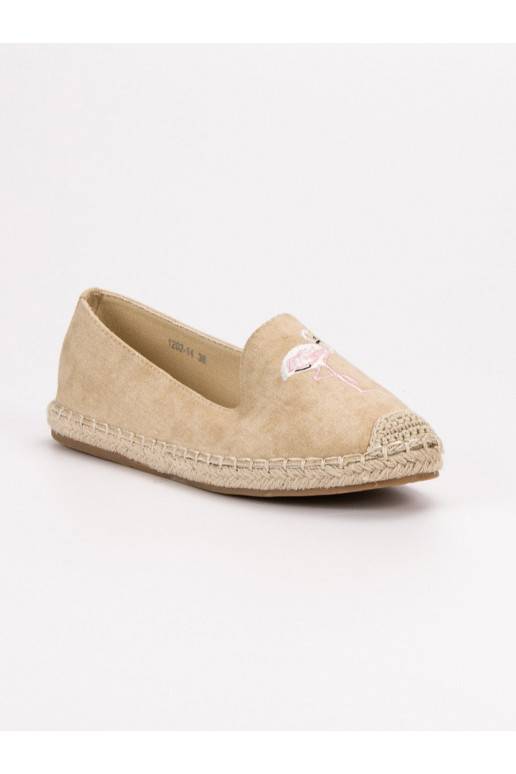 Espadrilles mit Flamingos VICES 1202-14BE  - 6 Espadrilles mit Flamingos VICES 1202-14BE  - 6