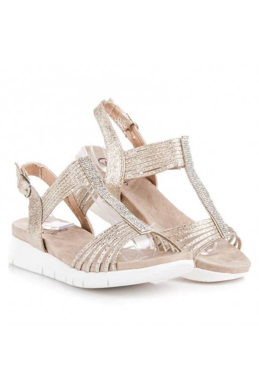 Sandalen mit glänzenden Ösen K1820402OR  - 1