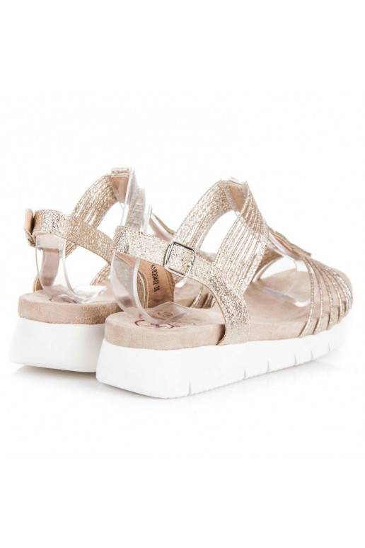 Sandalen mit glänzenden Ösen K1820402OR  - 3