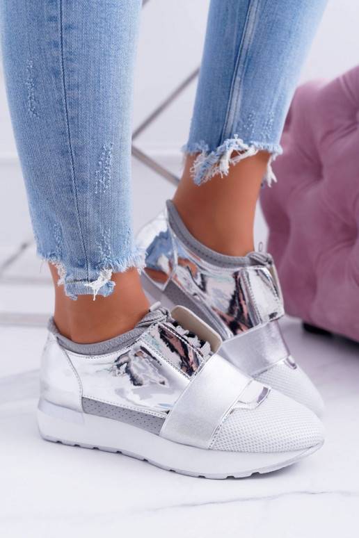 Lu Boo silberne Sportschuhe Madoni BAT_980-10 SILBER LU BOO - 2