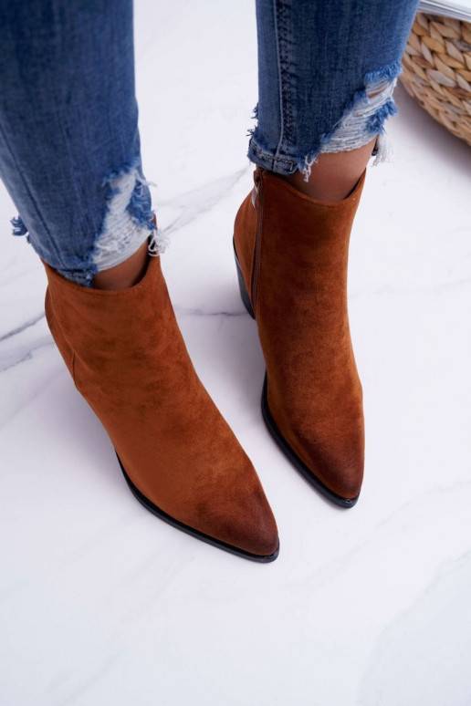 Stiefel mit Absatz aus braunem Wildleder Niki BAT_RV9524 CAMEL Moow - 5 Stiefel mit Absatz aus braunem Wildleder Niki BAT_RV9524 CAMEL Moow - 5