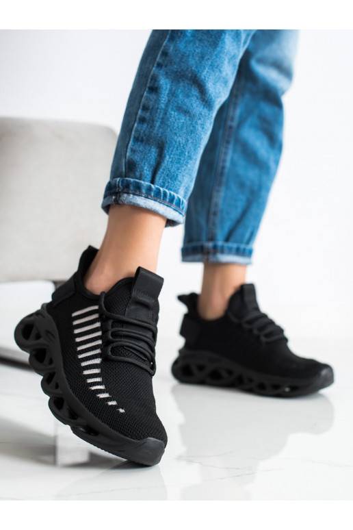 Schwarze Sneakers Modell Schuhe MODE Schwarze Sneakers Modell Schuhe MODE