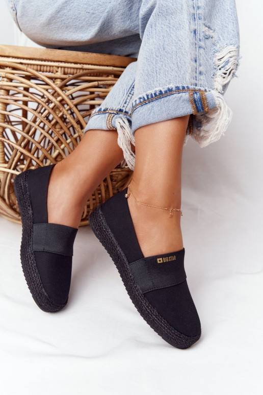 Schwarze Espadrilles Schwarze Espadrilles