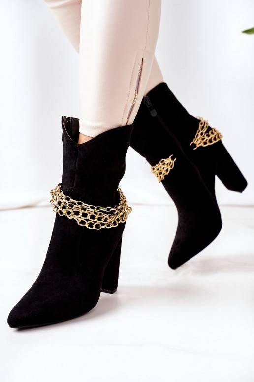 Beheizte Stiefel mit Absatz in... Beheizte Stiefel mit Absatz in...