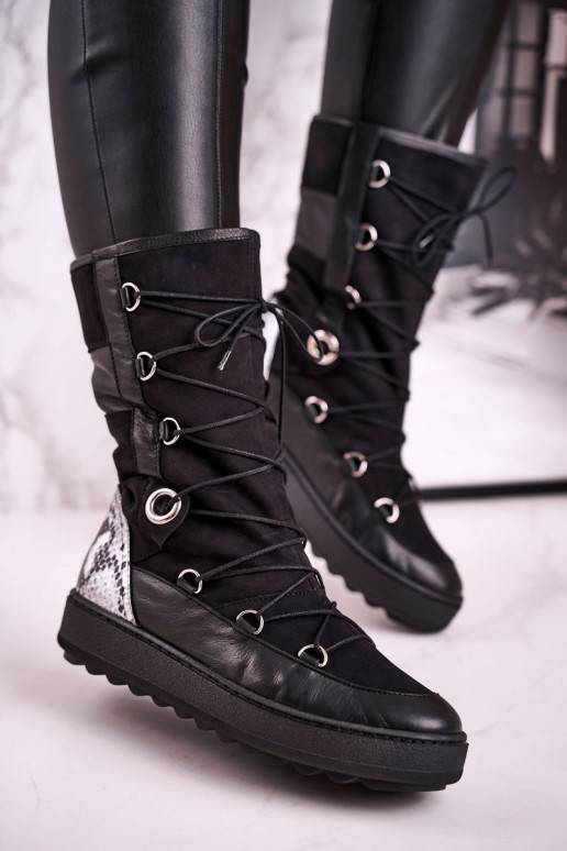 Schneestiefel aus Wildleder mit Fell... Schneestiefel aus Wildleder mit Fell...