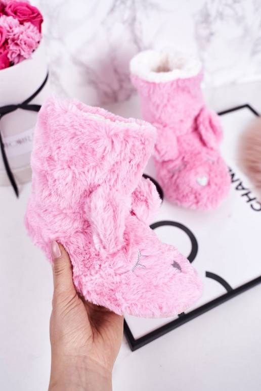 Warme Kinderhausschuhe in rosa Farbe... Warme Kinderhausschuhe in rosa Farbe...