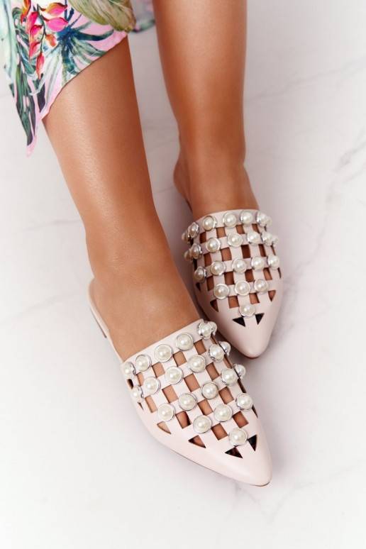 Hausschuhe mit Sohle I Perłami beige... Hausschuhe mit Sohle I Perłami beige...