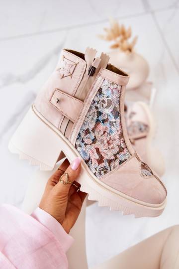 Beige Stiefel 2
