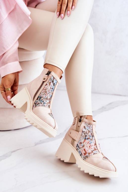 Beige Stiefel Beige Stiefel