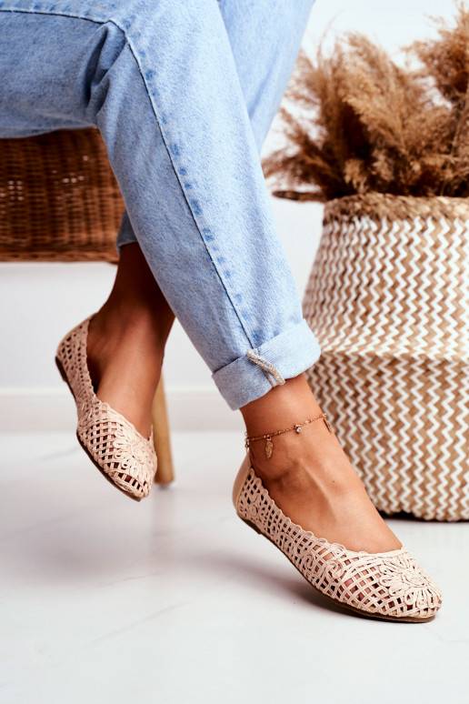 Lu Boo Ballerina beige mit...