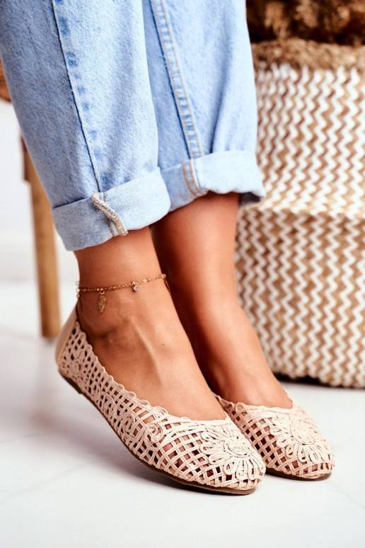 Lu Boo Ballerina beige mit...