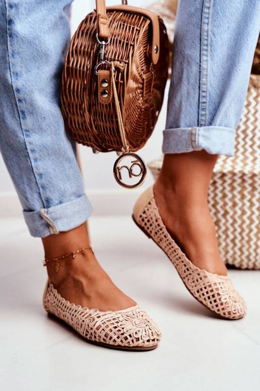 Lu Boo Ballerina beige mit...