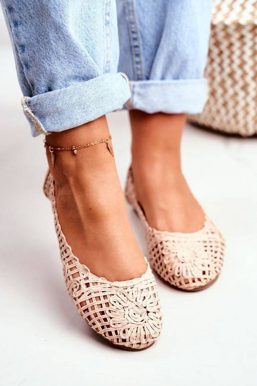 Lu Boo Ballerina beige mit...