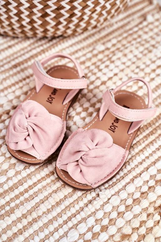 Kindersandalen mit Klebeverschlüssen in Pink von Goofy