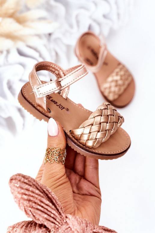 Sandalen für Kinder in Roségold von Bailly