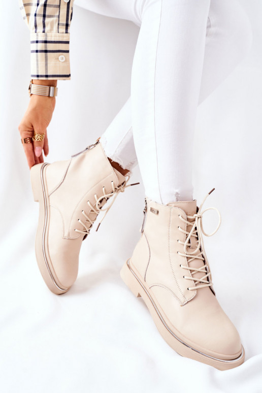 Beige Damenstiefel Beige Damenstiefel