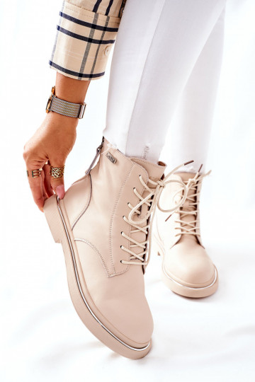 Beige Damenstiefel 2