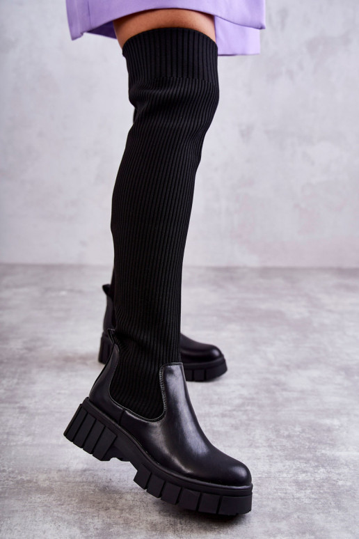 Schwarze Stiefel Austin Schwarze Stiefel Austin