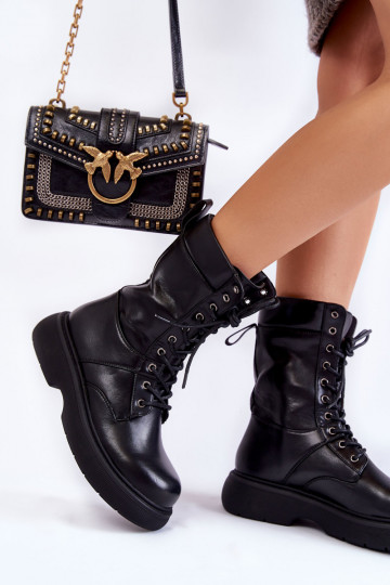 schwarze Damenstiefel mit... 2