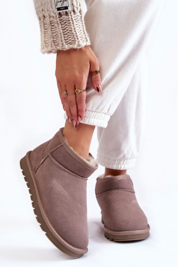 Wildleder-Schneestiefel in...