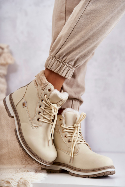 Warme Stiefel beige Farbe Liv Warme Stiefel beige Farbe Liv