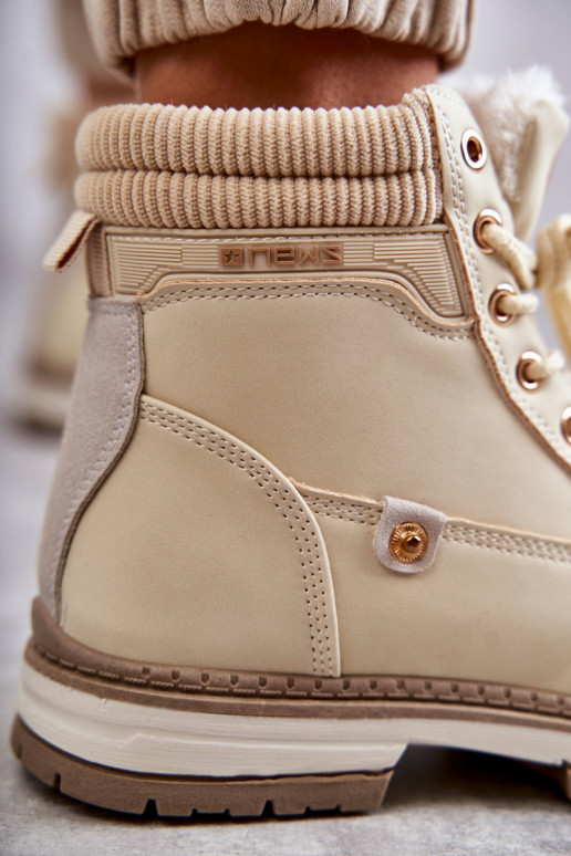 Warme Stiefel beige Farbe Liv Warme Stiefel beige Farbe Liv