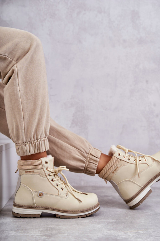 Warme Stiefel beige Farbe Liv Warme Stiefel beige Farbe Liv