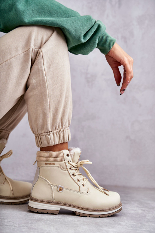 Warme Stiefel beige Farbe Liv Warme Stiefel beige Farbe Liv