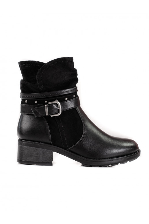 Schwarze Damenstiefel Shelovet Schwarze Damenstiefel Shelovet