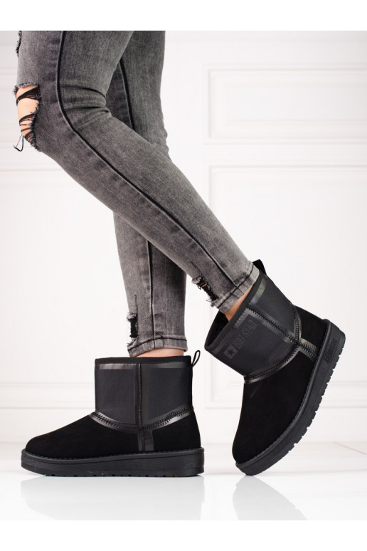Schwarze Damen-Schneestiefel aus... Schwarze Damen-Schneestiefel aus...