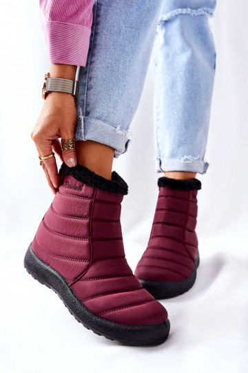 Schneestiefel Burgund Mezyss