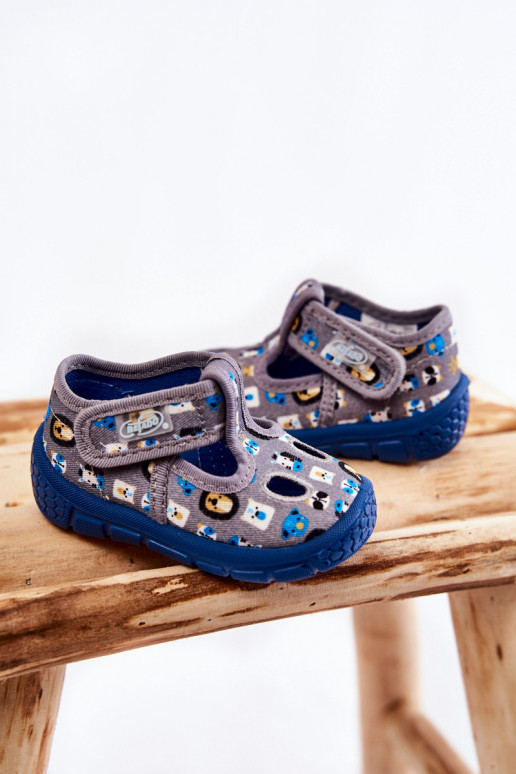 Schuhe/Hausschuhe Befado in grauer Farbe