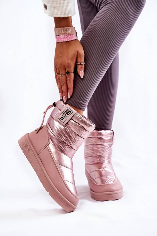 Rosa wärmende Schneestiefel Big Star für Damen