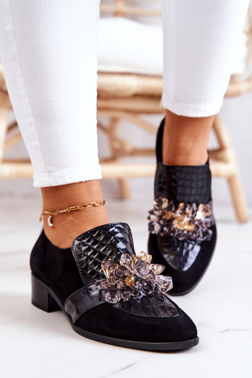 Schwarze Wildlederstiefel von Davine...