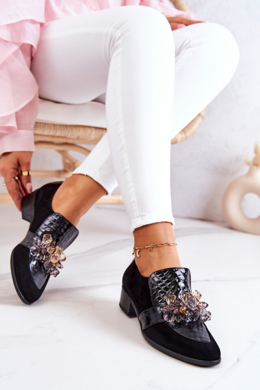 Schwarze Wildlederstiefel von Davine...