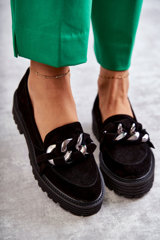 Schwarze Schuhe aus Wildleder von...